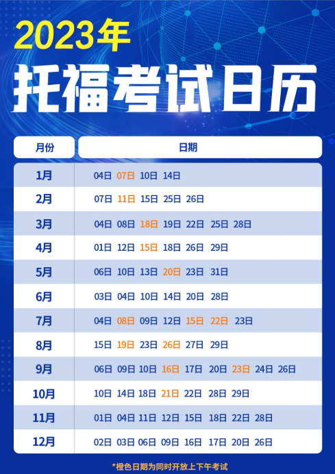 2023年河北4月托?？荚嚂r(shí)間
